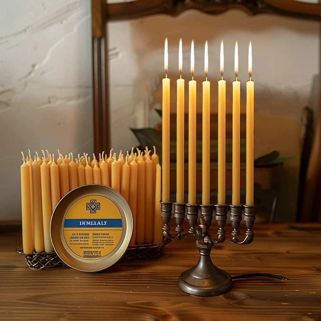 25 قطعة/1 حزمة شمعة هانوكا شمع - مراجعة Beeswax Taper Candle وسعره