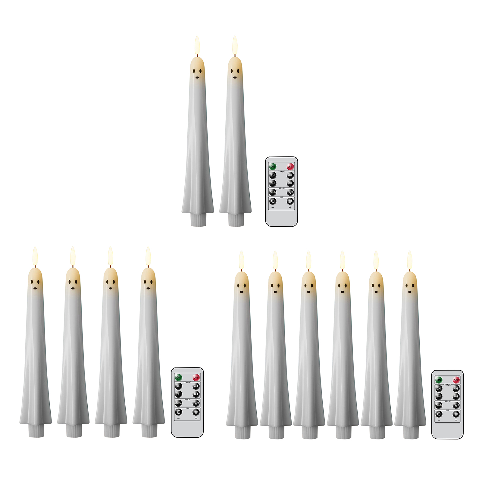 F5 شبح على شكل شبح تفتق الشموع - مراجعة Beeswax Taper Candle وسعره
