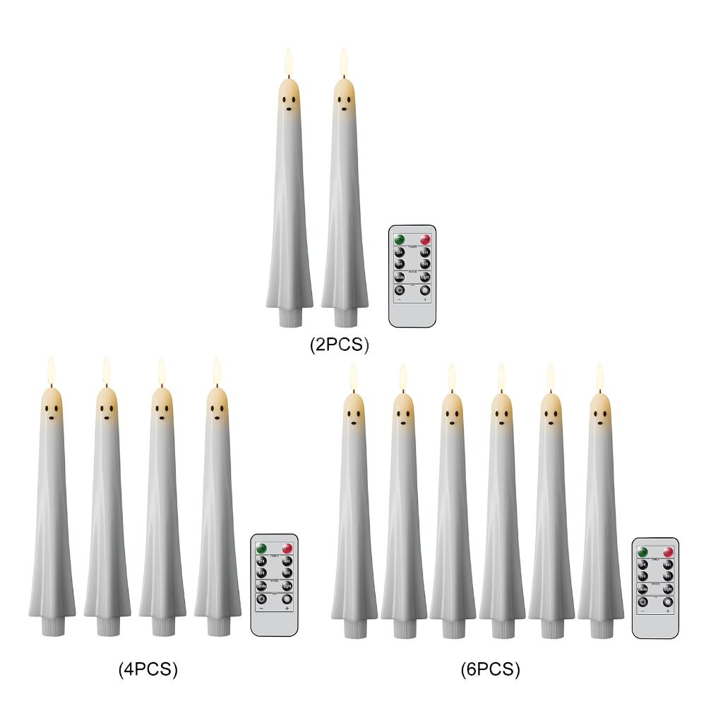 F5 شبح على شكل شبح تفتق الشموع - مراجعة Beeswax Taper Candle وسعره