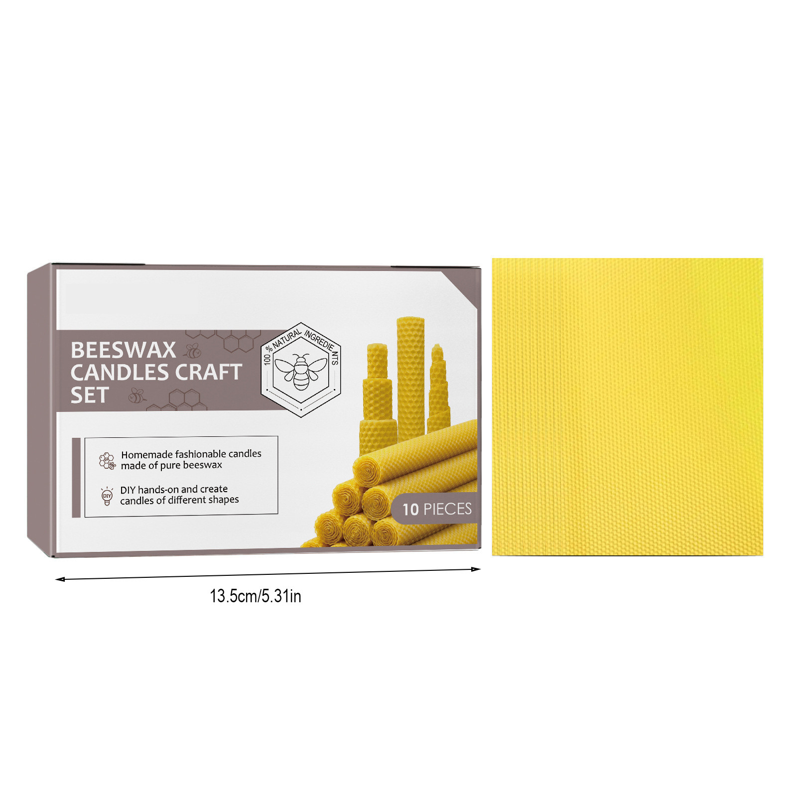شموع شمع العسل المخروطية المصن - مراجعة Beeswax Taper Candle وسعره