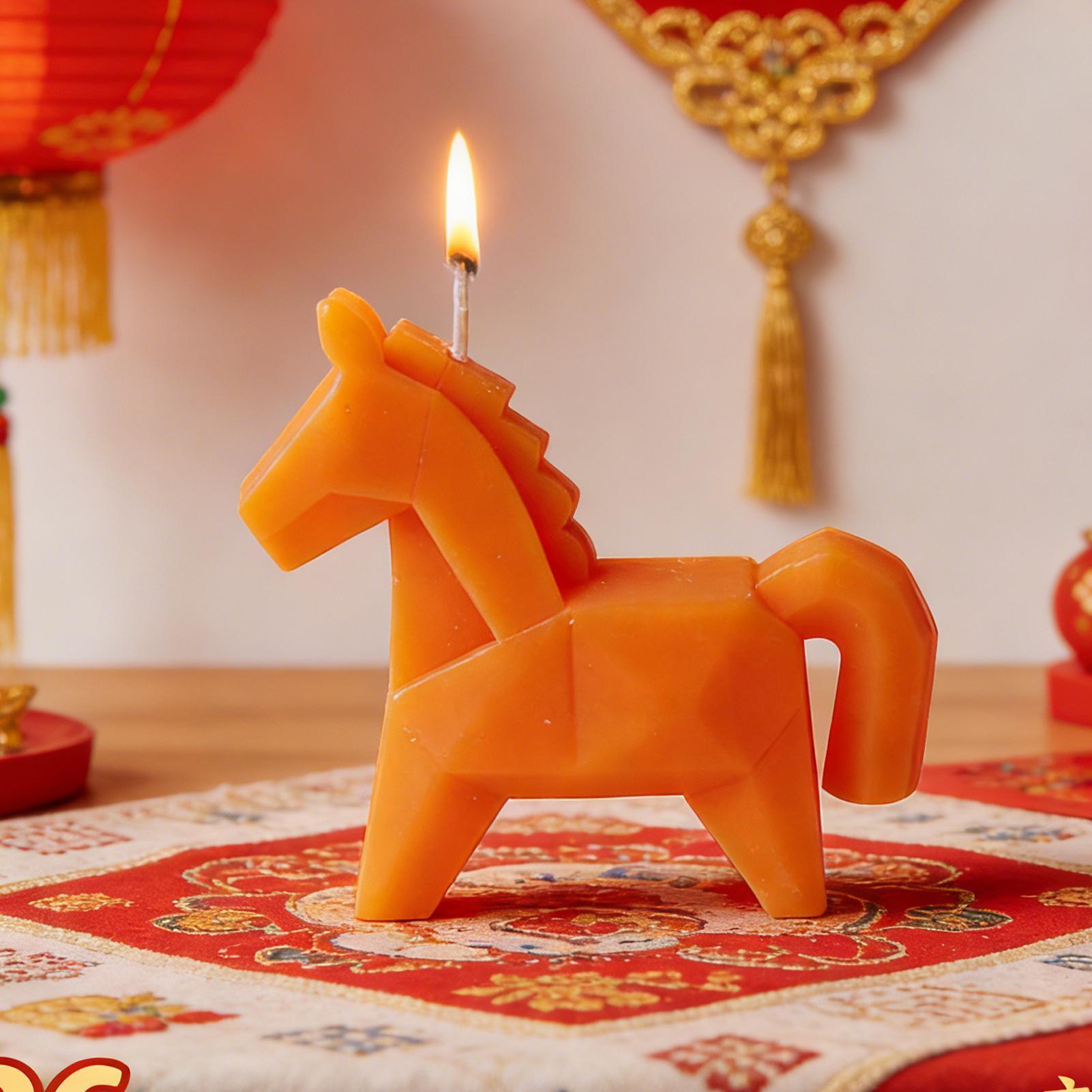 شمعة معطرة على شكل حصان، ديكور - مراجعة Beeswax Taper Candle وسعره