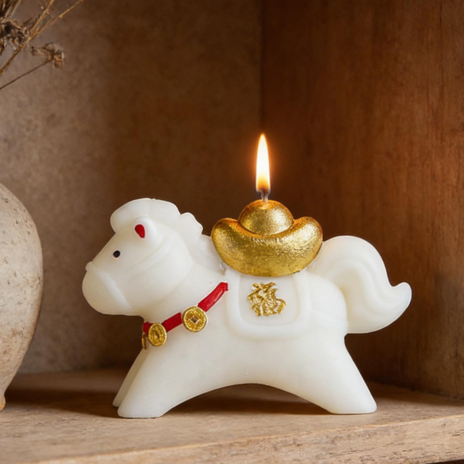 شمعة معطرة على شكل حصان، ديكور - مراجعة Beeswax Taper Candle وسعره