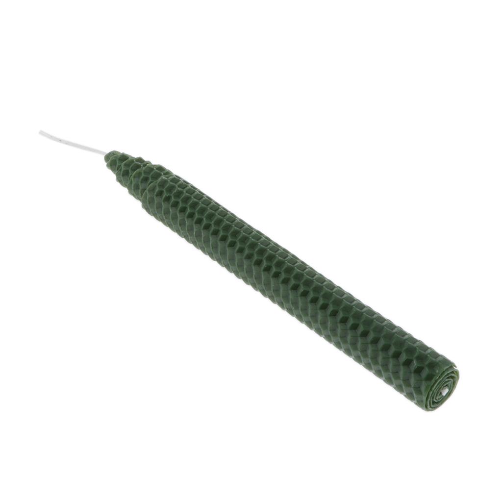 شموع شمع العسل الطبيعي المصنوع - مراجعة Beeswax Taper Candle وسعره