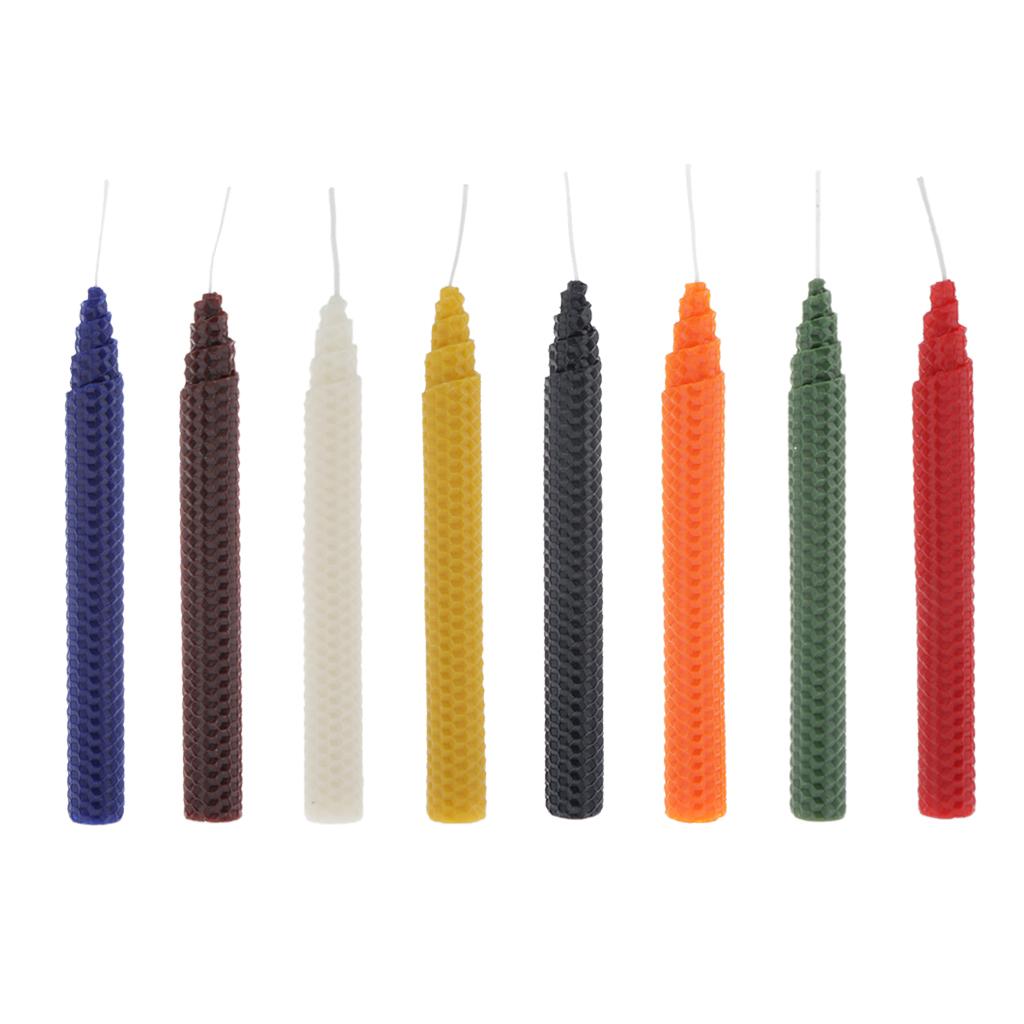 شموع شمع العسل الطبيعي المصنوع - مراجعة Beeswax Taper Candle وسعره