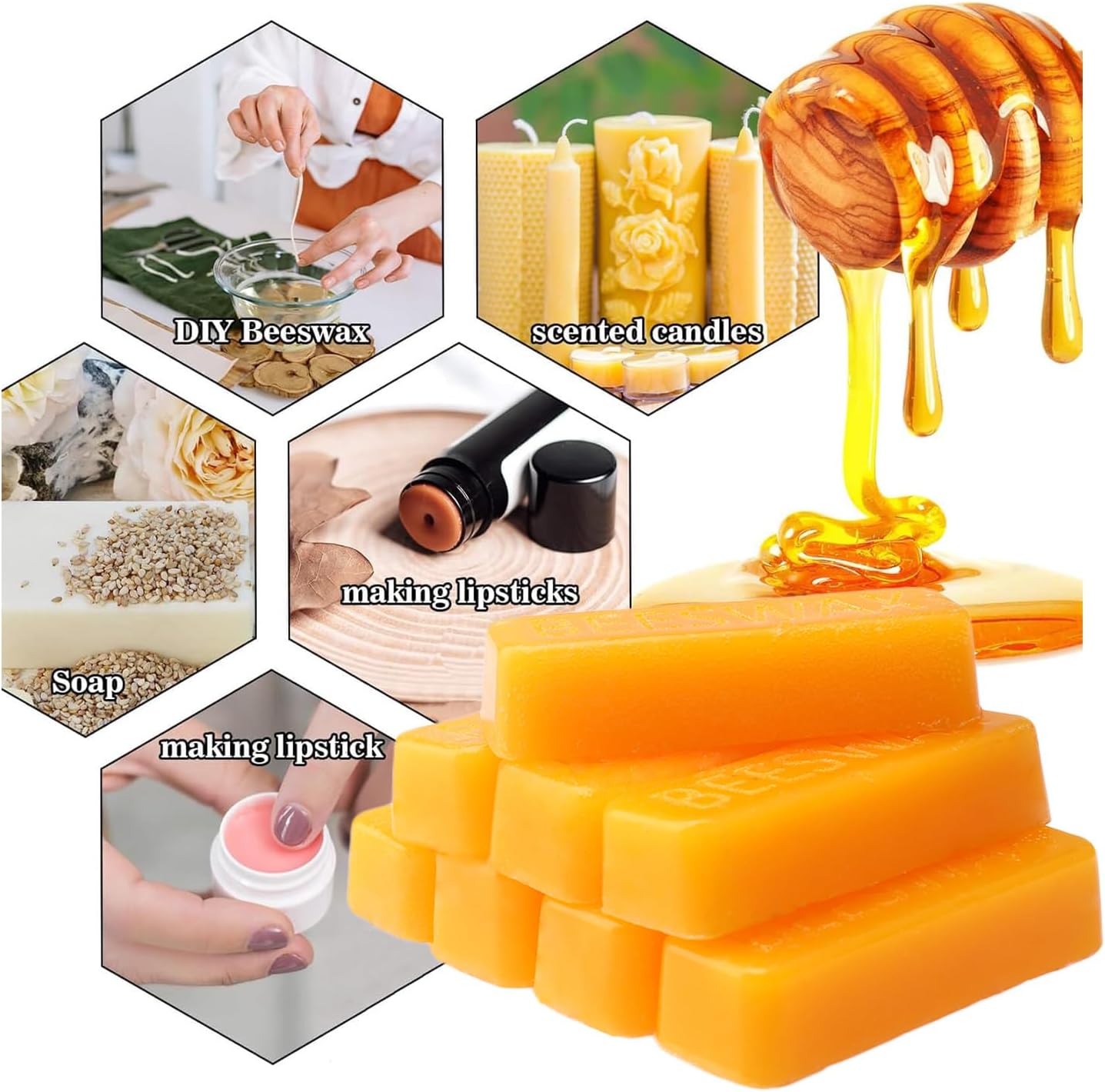 شمع العسل على شكل قوالب، شمع ل - مراجعة Beeswax Taper Candle وسعره