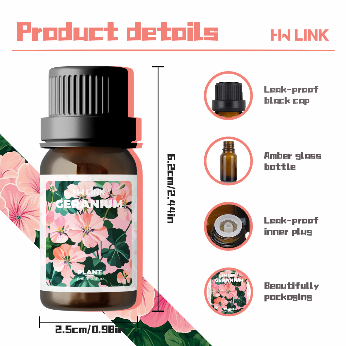زيت الجيرانيوم العطري 10 مل، 1 - مراجعة Home Fragrance Gift وسعره