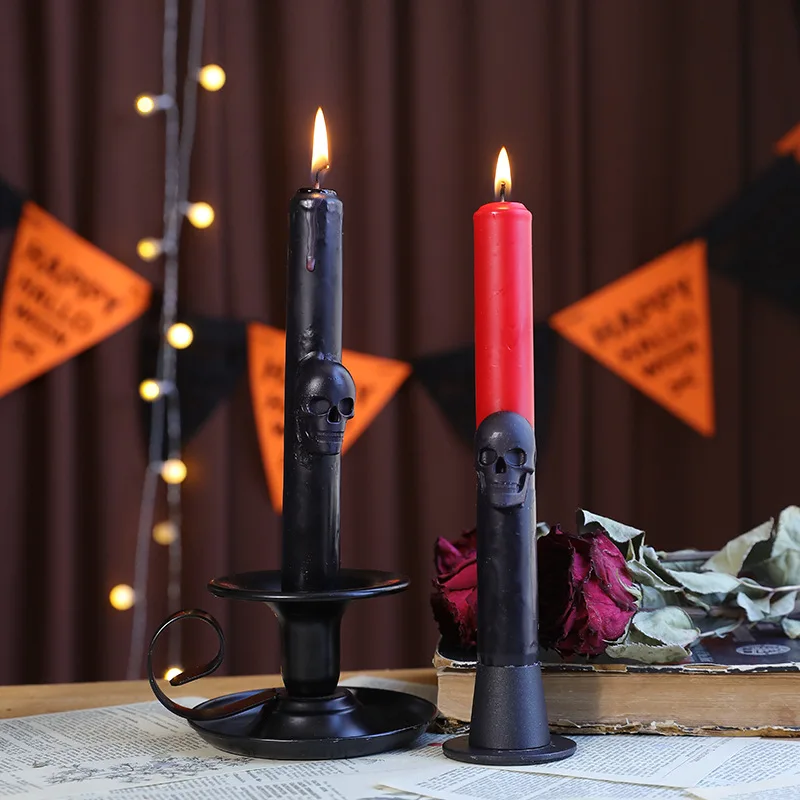 القوطية الجمجمة تفتق الشموع ال - مراجعة Beeswax Taper Candle وسعره